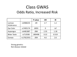 Class GWAS/ Ancestry - Stanford University