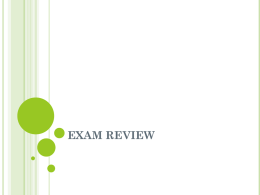 Exam Review - Genetics FEDDEMA