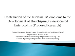 Associated Enterocolitis - Wyoming Scholars Repository