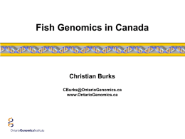 and genomics - FISH-BOL