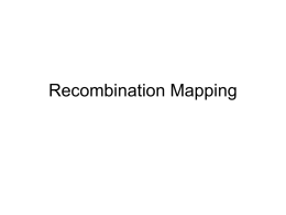 Recombination Mapping