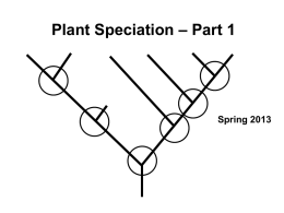 Gene flow and reproductive isolating barriers (1)