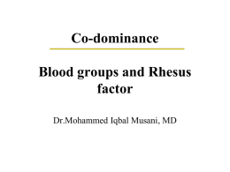 The Blood Group Systems