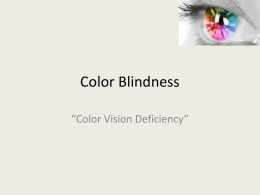 Color Blindness - Coosa High School
