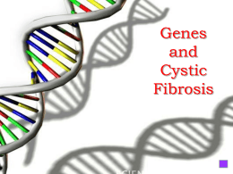 Cystic fibrosis and genetic definitions