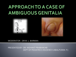 APPROACH TO AMBIGUOUS GENITALIA