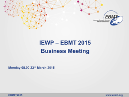 IEWP Business Meeting