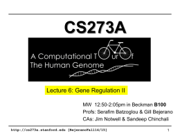 Gene - CS273a