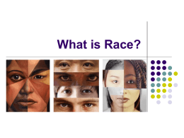 What is Race? - BBS Humanities