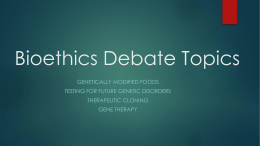 Bioethics Debate Topics
