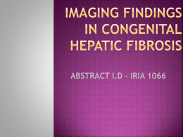 Imaging findings in congenital hepatic fibrosis.