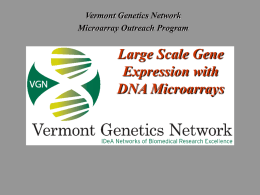 Microarrays - University of Vermont