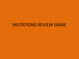 mutations review game