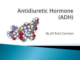 Antidiuretic Hormone (ADH)