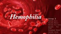 Hemophilia case Stud - Lectures For UG-5