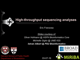 M07 Presentation: Sequence analysis File