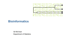 Bioinformatics - Department of Statistics Oxford