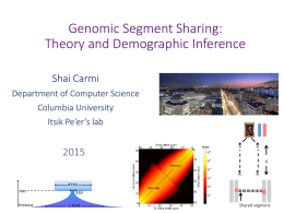 Genomic Segment Sharing