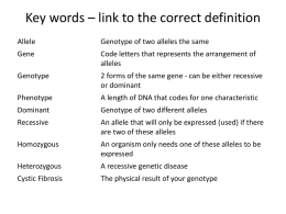 Key words * link to the correct definition