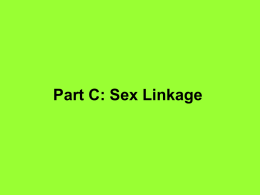 Part C: Sex Linkage