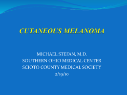melanoma - Scioto County Medical Society