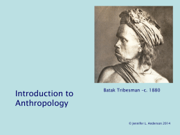 Introduction to Anthropology PowerPoint