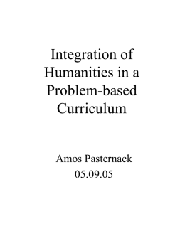 Integration of Humanities in a Problem