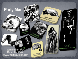 Early Man - Naturalism and The Theory of Evolution