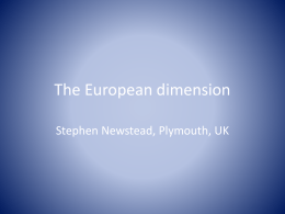 The European dimension
