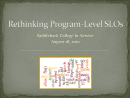 Rethinking Program-Level SLOs