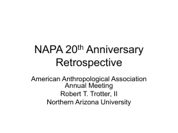 NAPA 20th Anniversary Retrospective - Oak