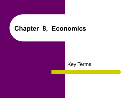 Chapter 8, Economics