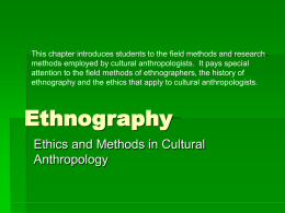 Ethnography - Faculty Sites