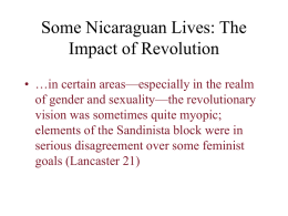 Some Nicaraguan Lives: The Impact of Revolution