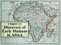 Chapter 1:i Discovery of Early Humans in Africa History