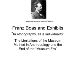 Franz Boas and Exhibits