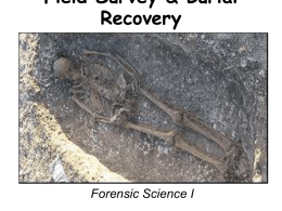 Forensic Anthropology Crime Scene Recovery