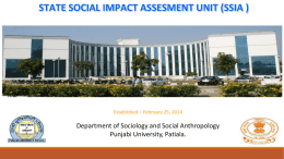 State Social Impact Assessment Unit