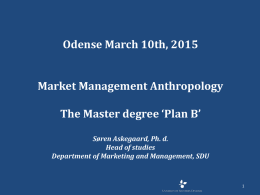 The Master degree Plan B