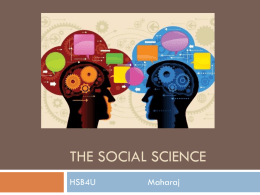Uni1- Intro to the Social Sciences 2015