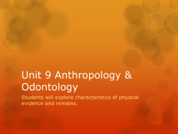 Anthropology_Odontology