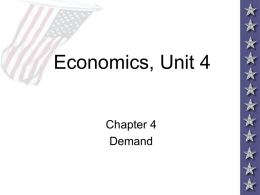 chapter 4 section 1 Law of demand