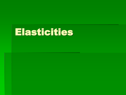 Elasticities File
