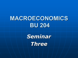 MACROECONOMICS SS204