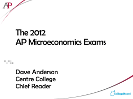 2012 AP Microeconomics Exam