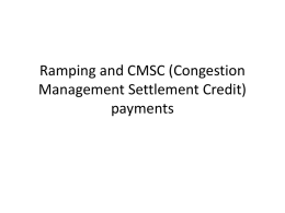 CMSC for RAMPING