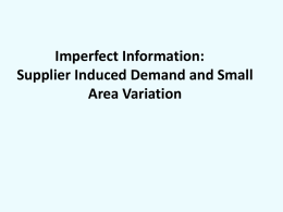 Supplier Induced Demand and Small Area Variation in ppt.