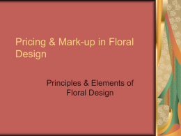 Pricing & Mark-up in Floral Design