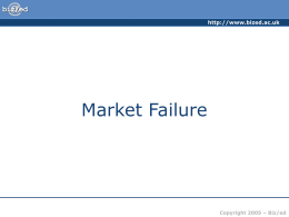 Market Failure - PowerPoint Presentation