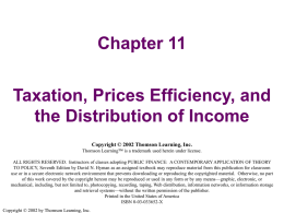 Figure 11.1 A Price Distorting Tax Versus A Lump